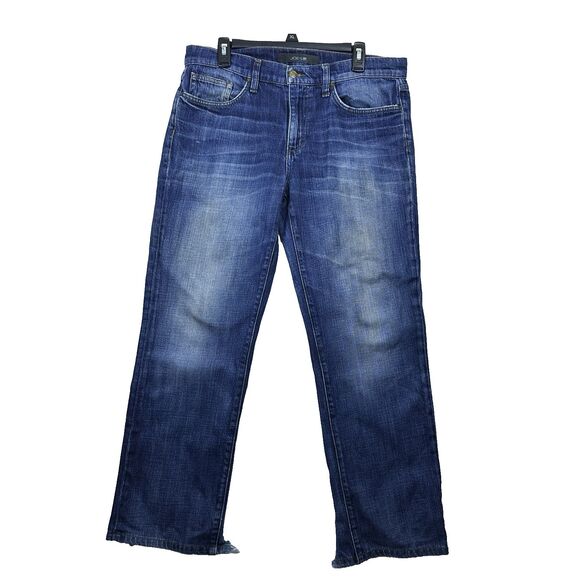Joes Jeans Mens 34x29 ‎ Blue Thrashed Distressed Straight Leg Grunge Streetwear - Picture 1 of 16